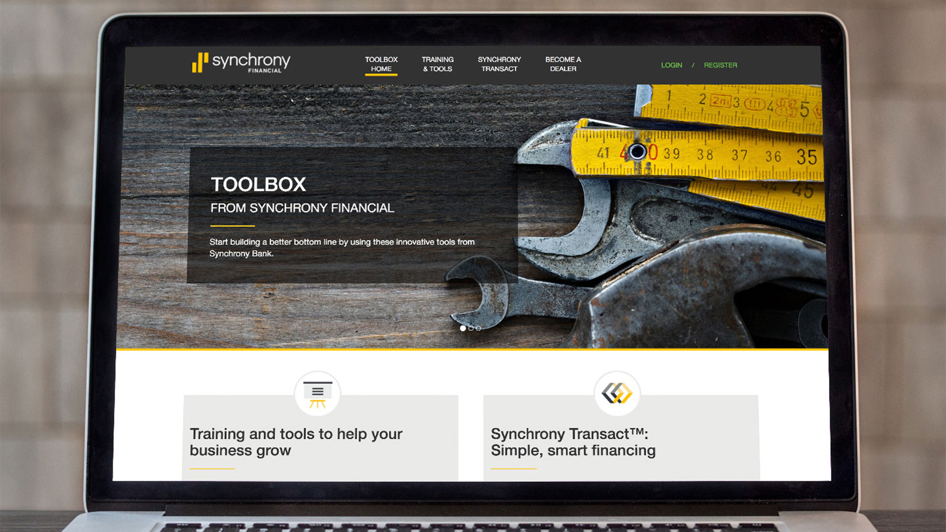 Synchrony's Toolbox Website